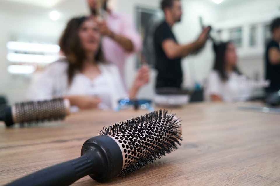 Olivia Garden hair brush at hair salon
