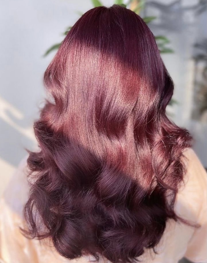 hair extensions on red hair