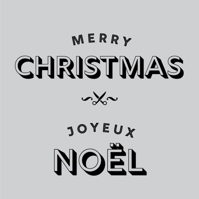Nous souhaitons à tous nos client un Joyeux Noël. Prenez le moment de profitez vos proches. ⁣
Wishing all of our clients celebrating, a very Merry Christmas! Enjoy your loved ones.

✂️